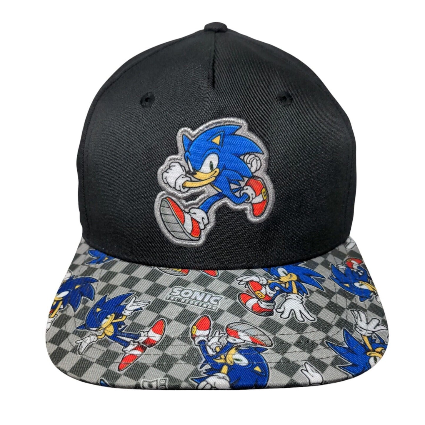 Sonic The Hedgehog Snapback Hat Multicolor One Size Embroidered 6 Panel SEGA