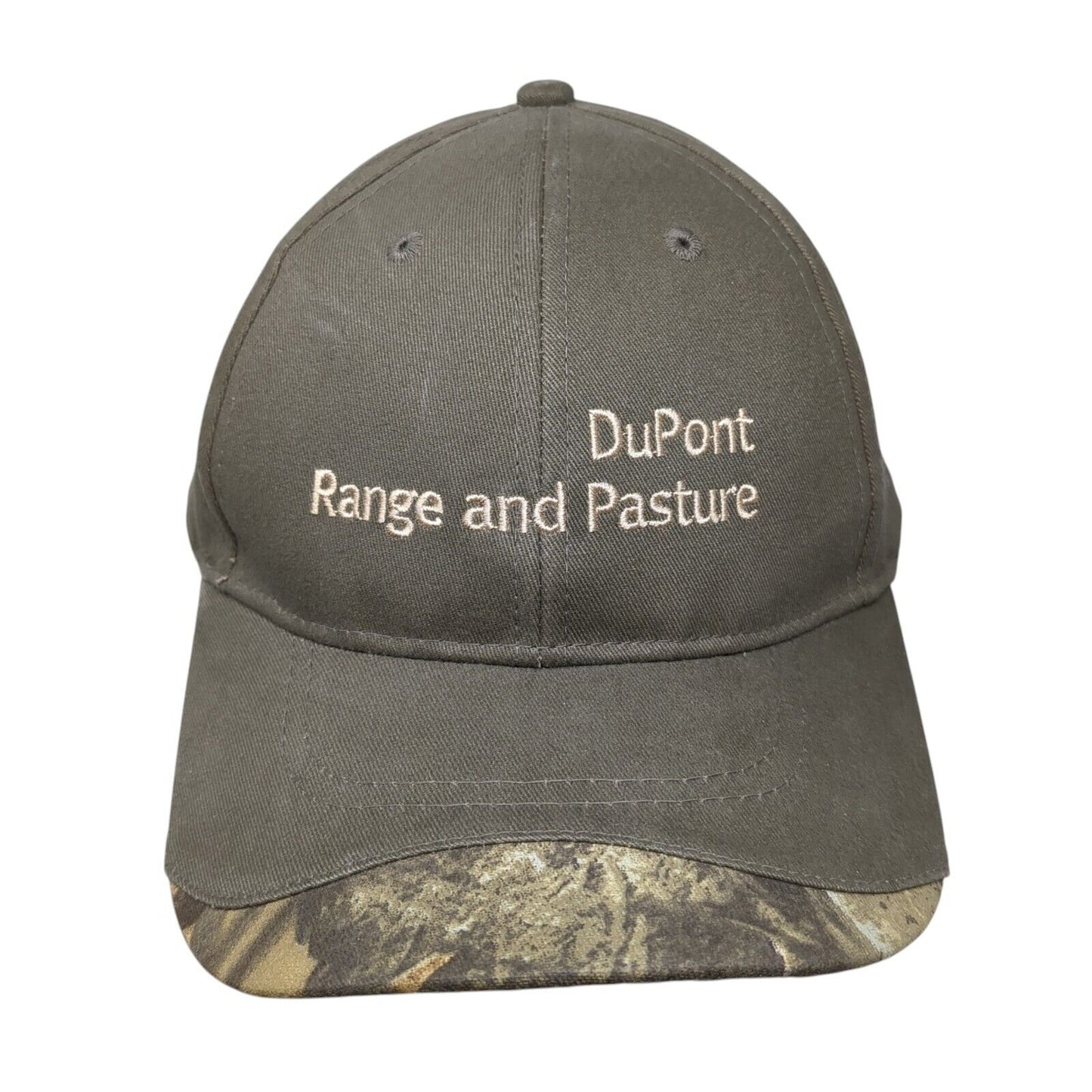 DuPont Range and Pasture Strapback Hat Green OSFA Lined Camouflage Cap America