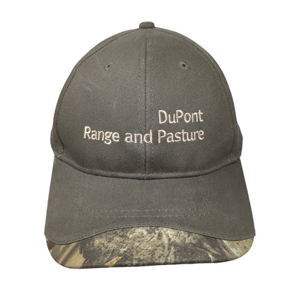 DuPont Range and Pasture Strapback Hat Green OSFA Lined Camouflage Cap America