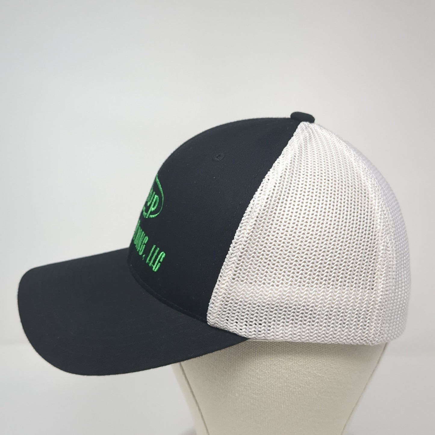 Sukup Miller Welding LLC Fitted Trucker Hat Black One Size Mesh Back