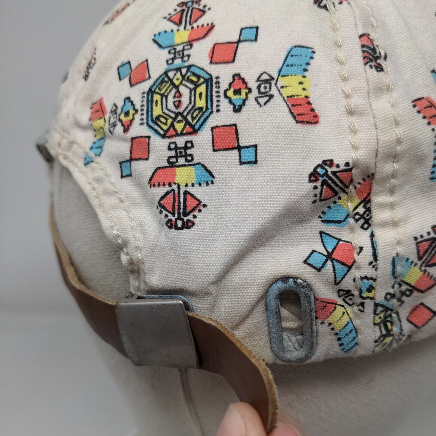 Billabong Slideback Hat Multicolor One Size Adjustable Graphic Print 6 Panel