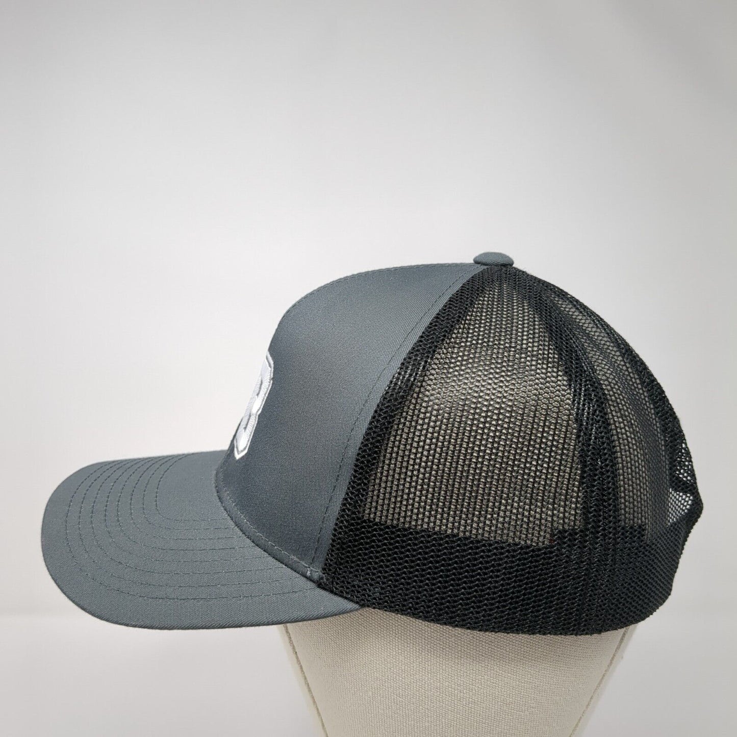 EB Snapback Mesh Back Trucker Hat Gray One Size Pacific Headwear