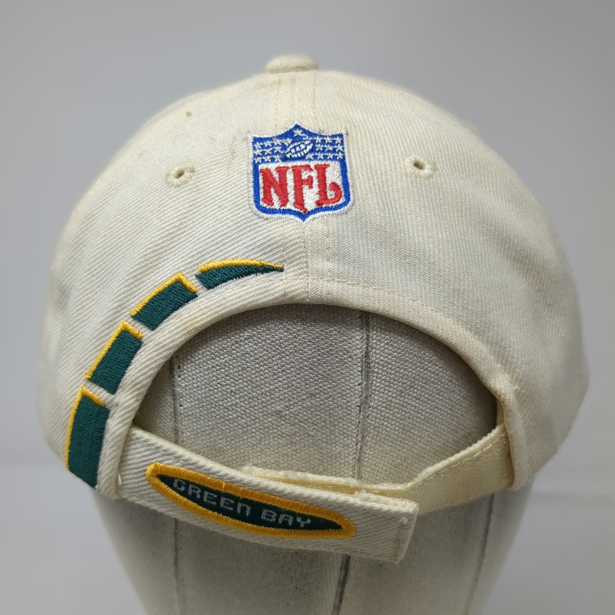 Green Bay Packers NFL Sports Specialties Hat Beige Green Yellow Pro Line Vintage
