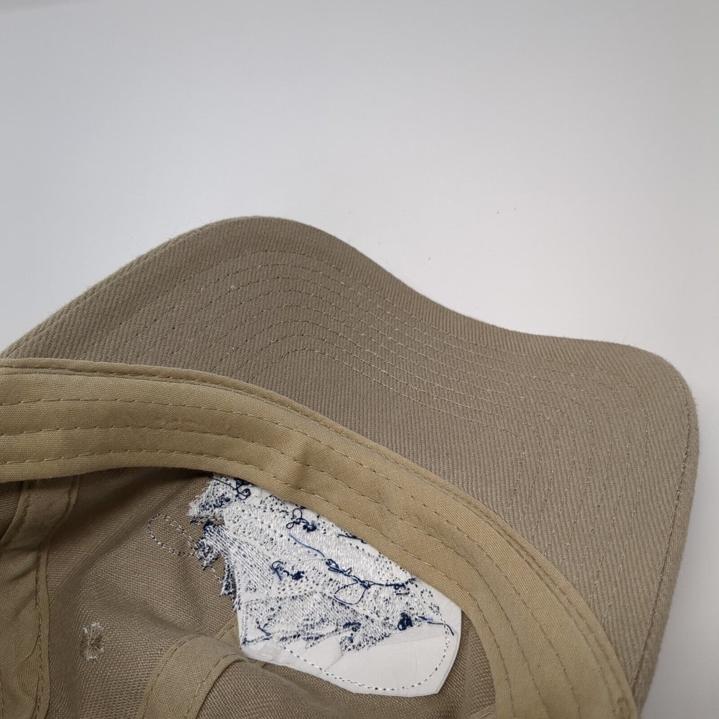 Trout Fish Strapback Hat Tan One Size Adjustable Embroidered 6 Panel Cobra