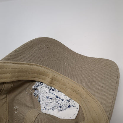 Trout Fish Strapback Hat Tan One Size Adjustable Embroidered 6 Panel Cobra