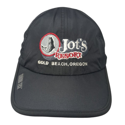 Jot's Resort Gold Beach Oregon Strapback Hat Black One Size Drift Creek