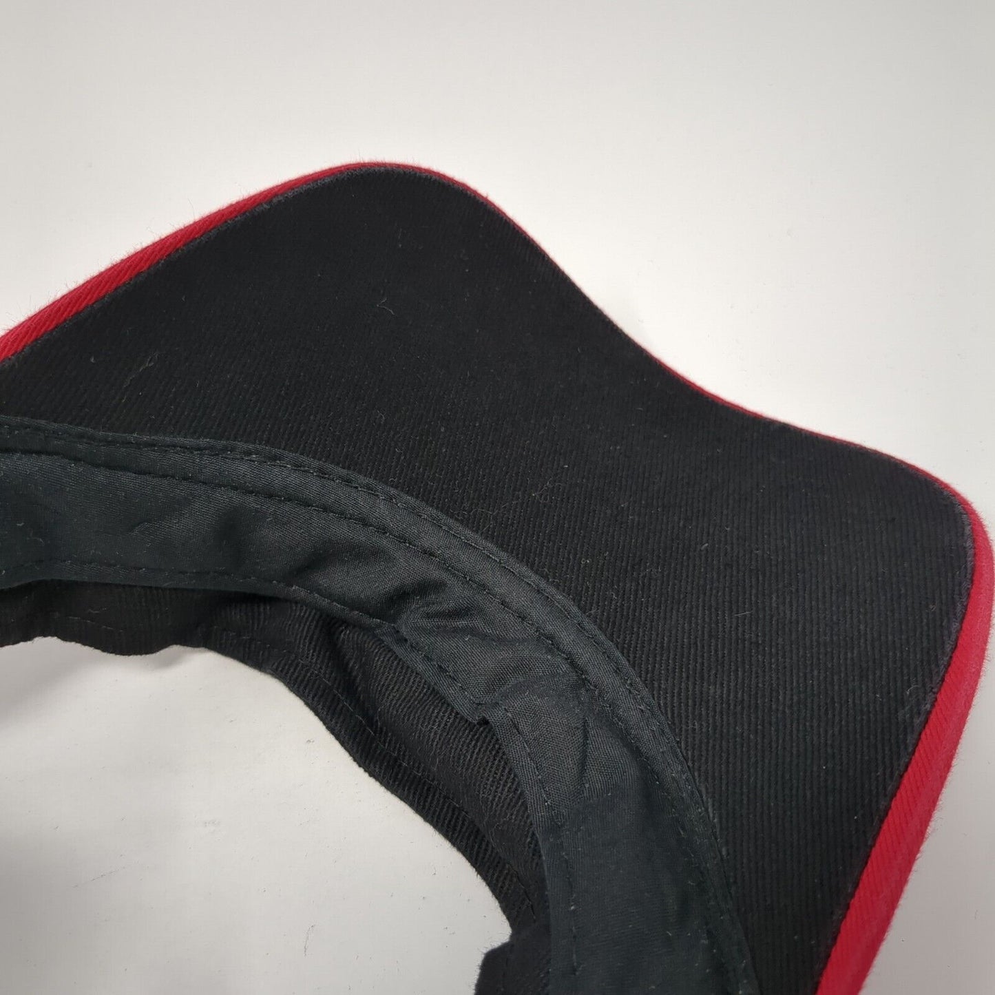 Bacardi Strapback Sun Visor Hat Black One Size Adjustable Colorblock