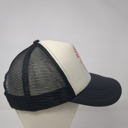 Bieber's Peaches Snapback Trucker Hat Black One Size Mesh Back Cotton On