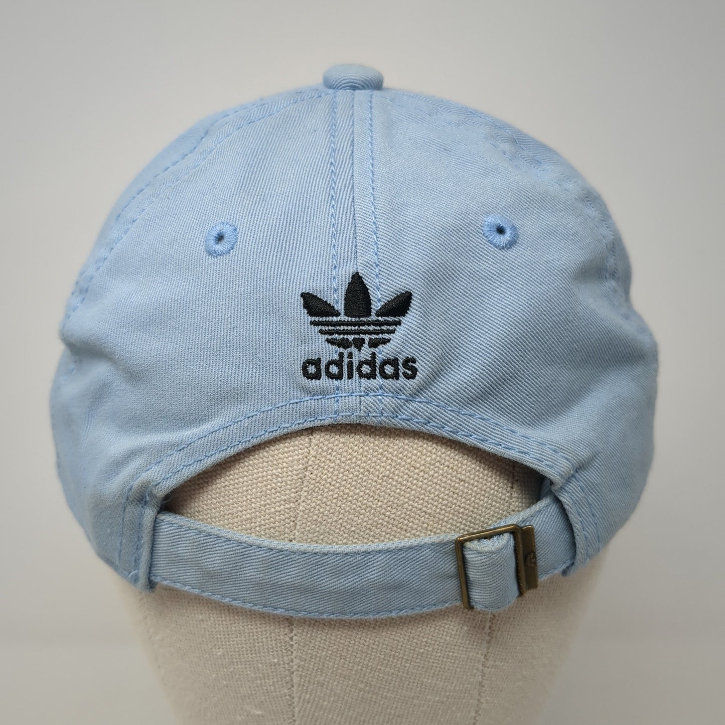 Adidas Trefoil Slideback Hat Blue One Size Embroidered Logo 6 Panel