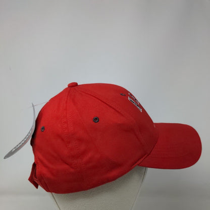 Naples Florida Strapback Hat Red OSFA Adjustable Embroidered Bio-Domes Headgear
