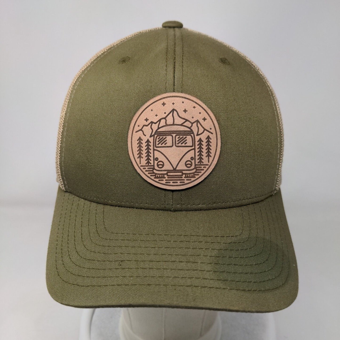 Roadtrip Snapback Mesh Back Trucker Hat Green One Size Colorblock