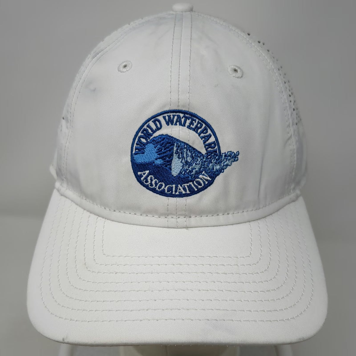 New Era White Baseball Cap One Size World Waterpark Association Strapback Hat