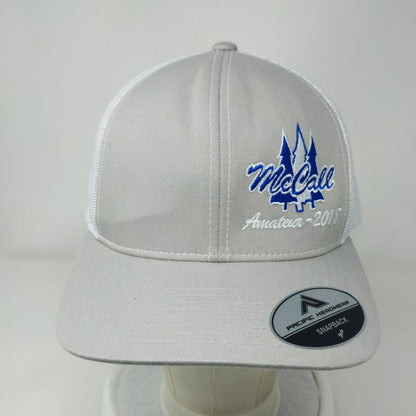 McCall Amateur 2018 Snapback Trucker Hat Gray One Size Pacific Headwear