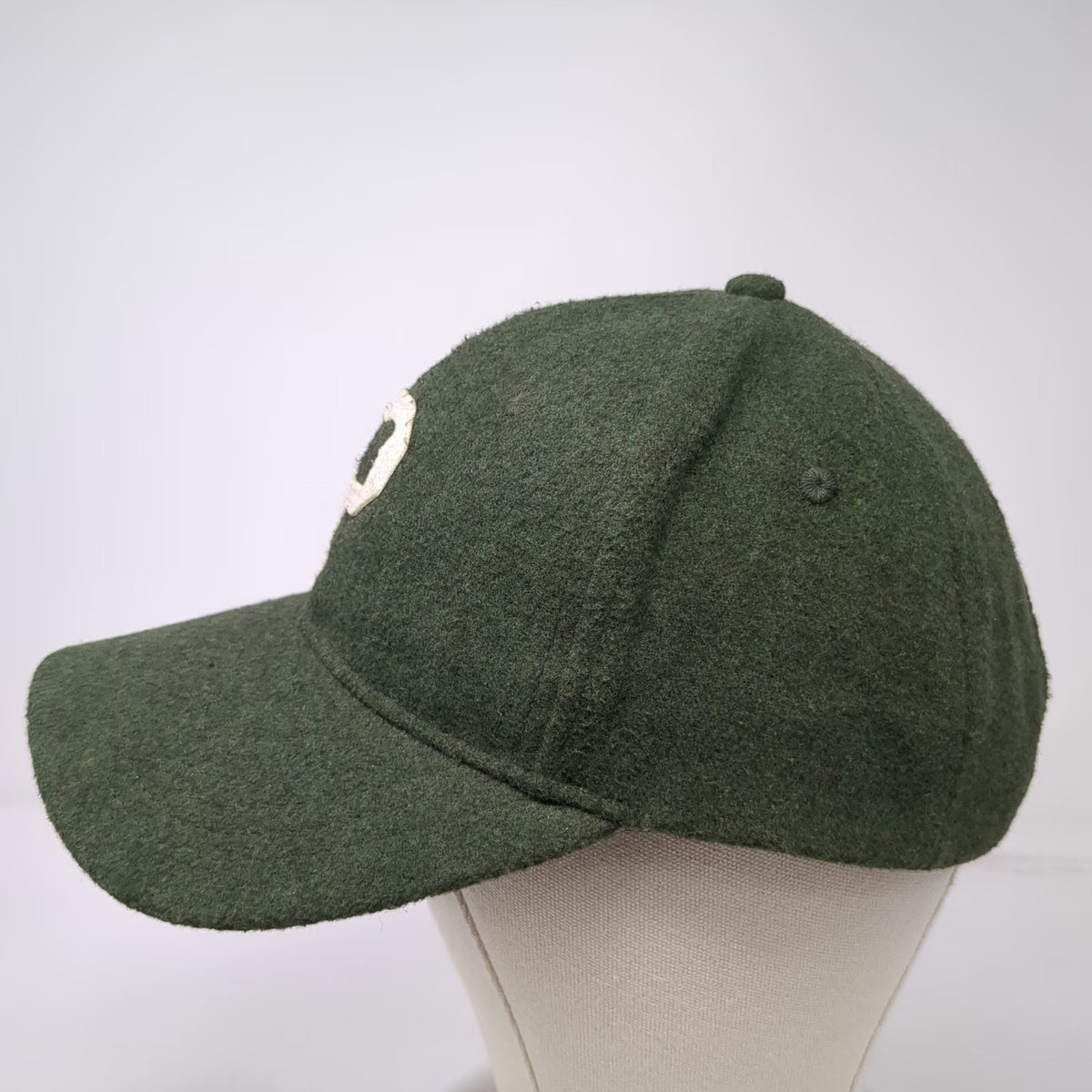 Portland Gear Baseball Cap Green One Size P Oregon Logo Leather Slideback Hat