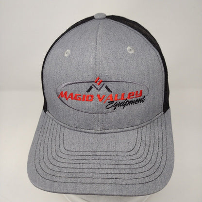 Magic Valley Equipment Snapback Trucker Hat Gray OSFA Mesh Back