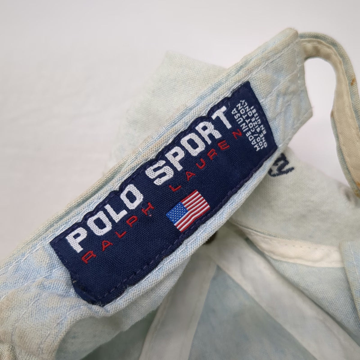 Polo Sport Baseball Cap Blue One Size USA Flag Made in USA Poipu Bay Cotton Hat
