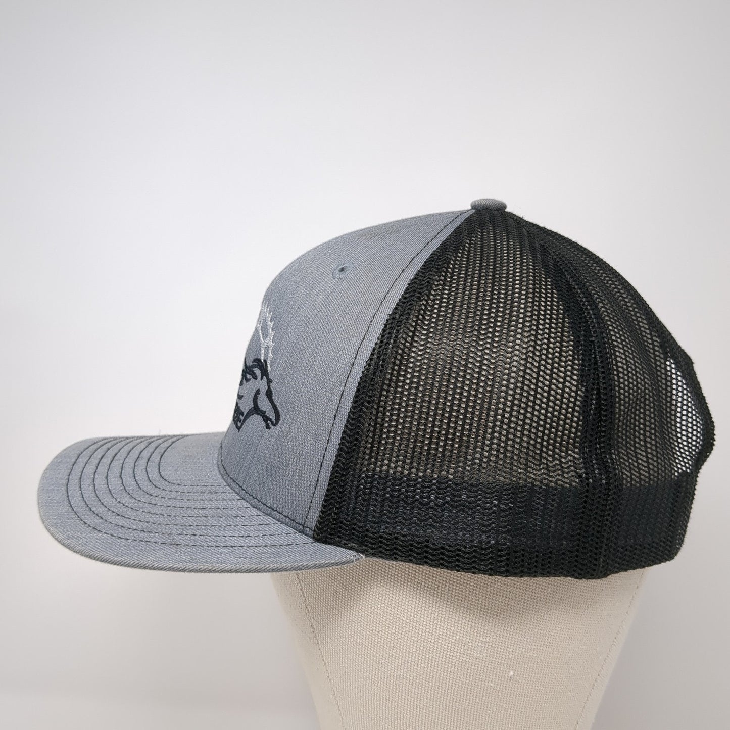 Whiskey Bent Hat Co. Snapback Trucker Hat Gray One Size Mesh Back