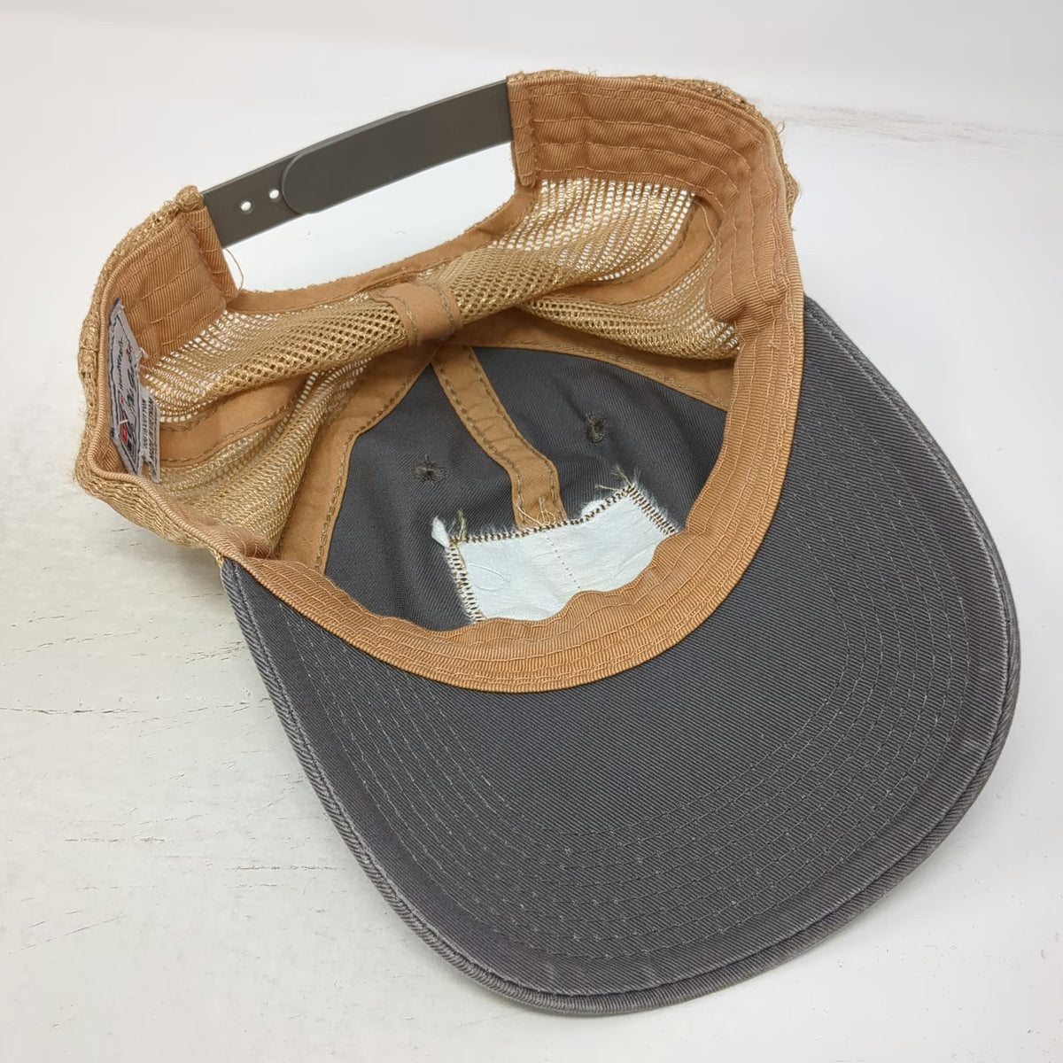 The Game Trucker Hat Gray One Size Pismo Beach California Bear Patch Snapback