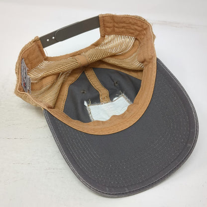The Game Trucker Hat Gray One Size Pismo Beach California Bear Patch Snapback