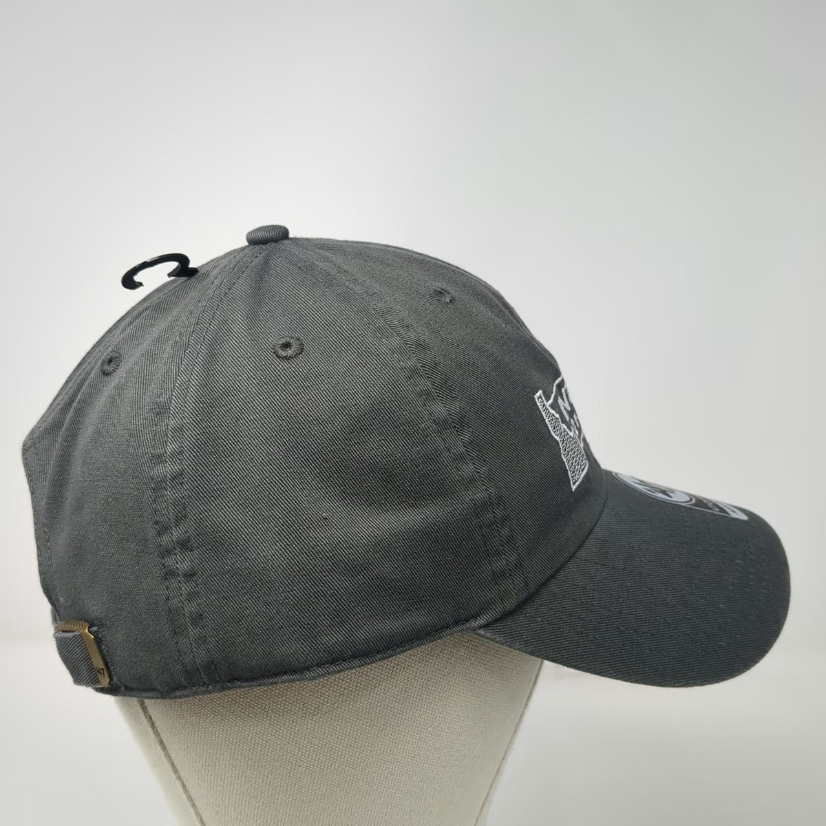 '47 Baseball Cap Gray One Size Adjustable Integra DeLamar Idaho Mining Logo Hat