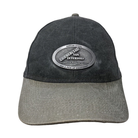 Adrian Steel Men's Slideback Hat Gray 3D Metal Logo Commercial Van Interiors