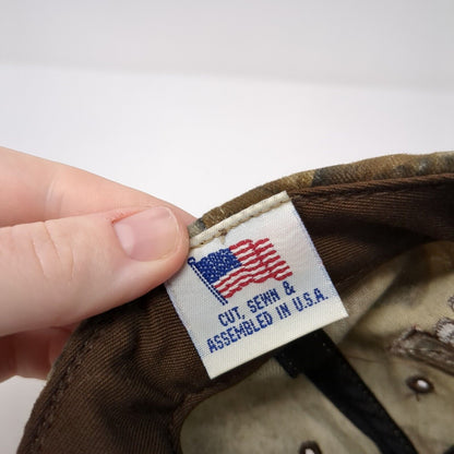 USA Flag Totaline Strapback Hat Camo One Size Adjustable Hunting Outdoor
