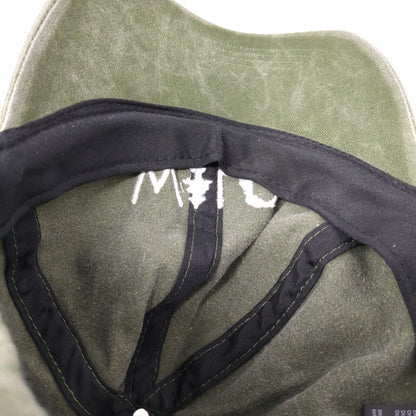 Wild Slideback Hat Green OSFM Adjustable Embroidered 6 Panel Vented Holes Cotton