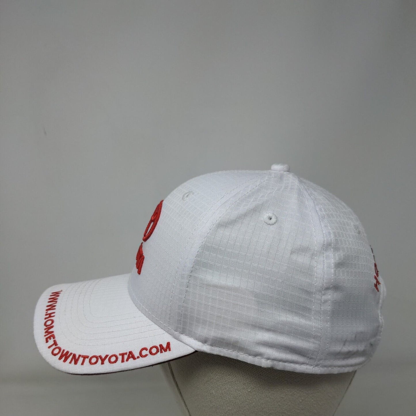 Toyota Hometown Strapback Hat White One Size Adjustable Embroidered Atlanta Cap
