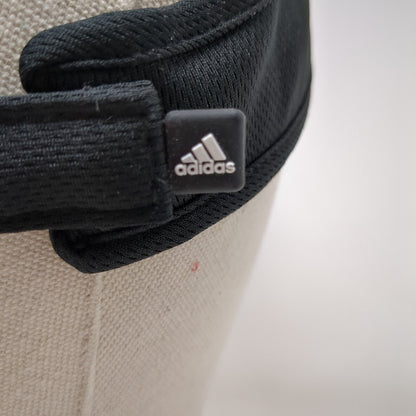Adidas Climalite Strapback Sun Visor Hat Black OSFA Adjustable 3 Stripes
