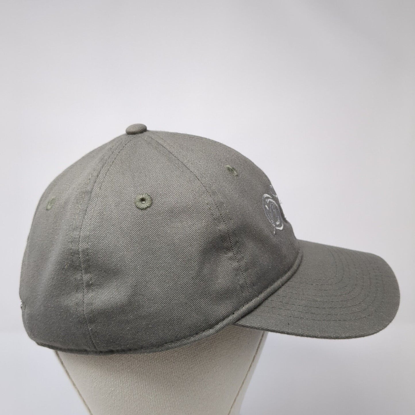 Overleaf Lodge & Spa Slideback Hat Gray One Size Adjustable Embroidered