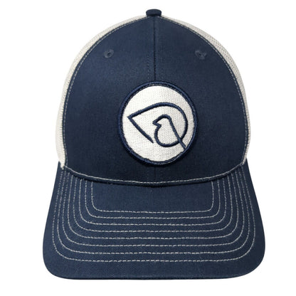 Richardson Snapback Mesh Back Trucker Hat Blue One Size Logo Patch