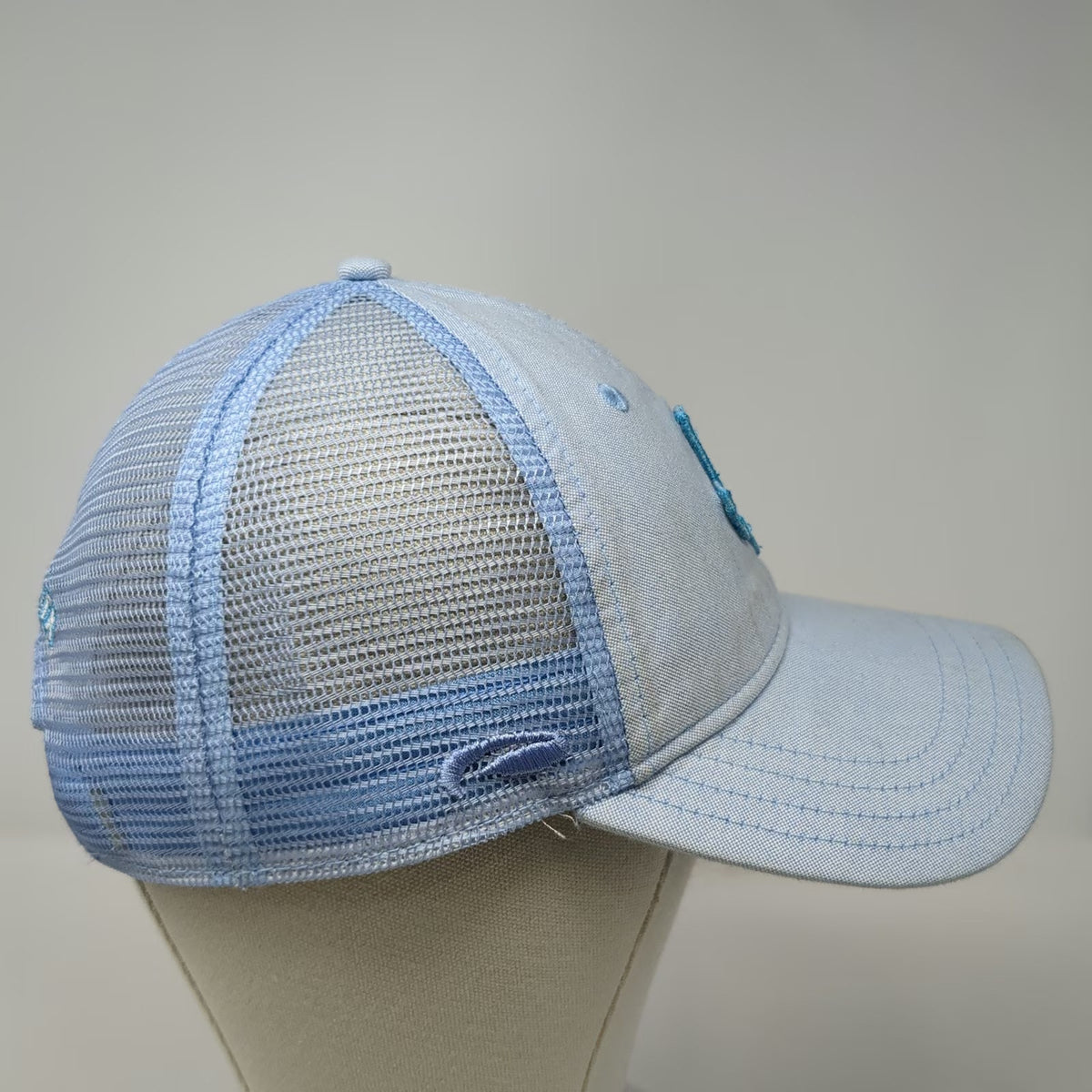 Palmilla Beach Trucker Hat Blue OSFM Port Aransas TX Mesh Snapback Texas Patch