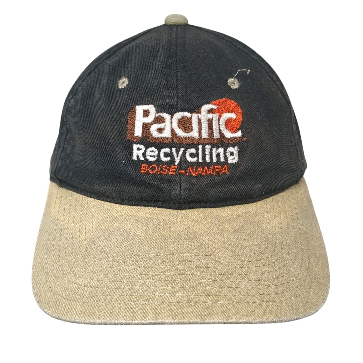 Pacific Recycling Slideback Hat Black One Size Adjustable Embroidered Headliner