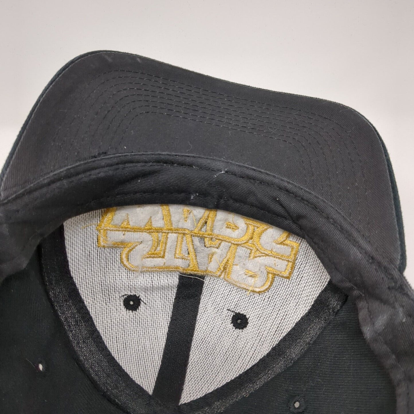 Star Wars Snapback Hat Black One Size Adjustable Embroidered Vented Holes