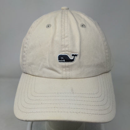 Vineyard Vines Slideback Hat Tan One Size Adjustable Embroidered 6 Panel Cotton