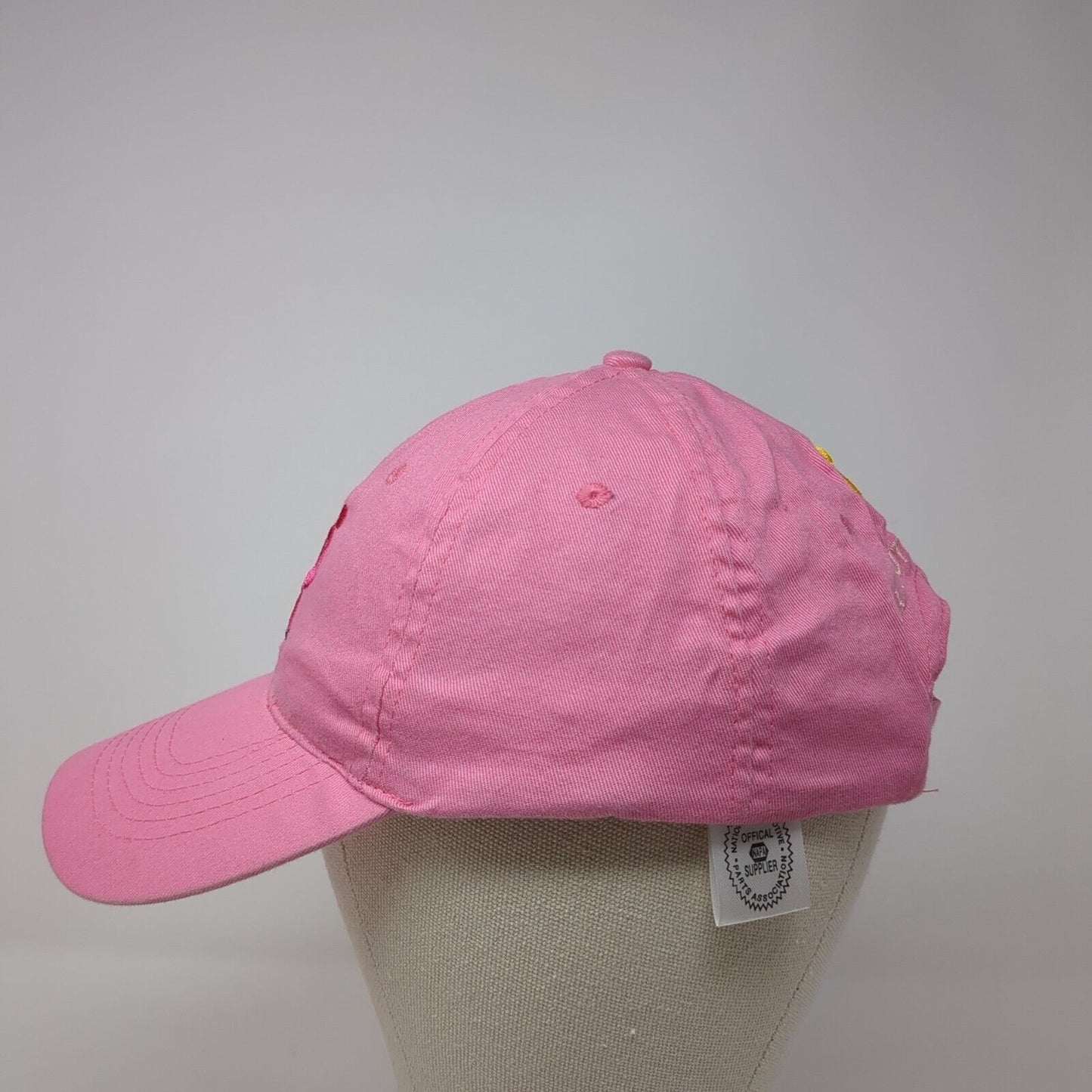 NAPA All Out For The Cure Strapback Hat Pink One Size Adjustable Embroidered