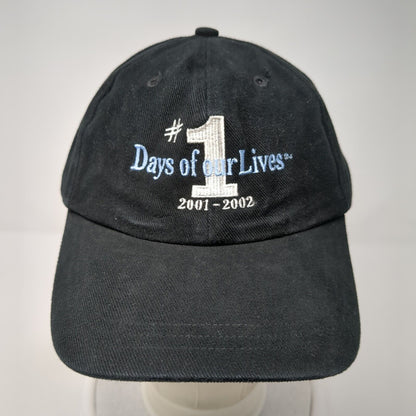 Days of Our Lives Vintage 2001-2002 Slideback Hat Black OSFA Embroidered Logo