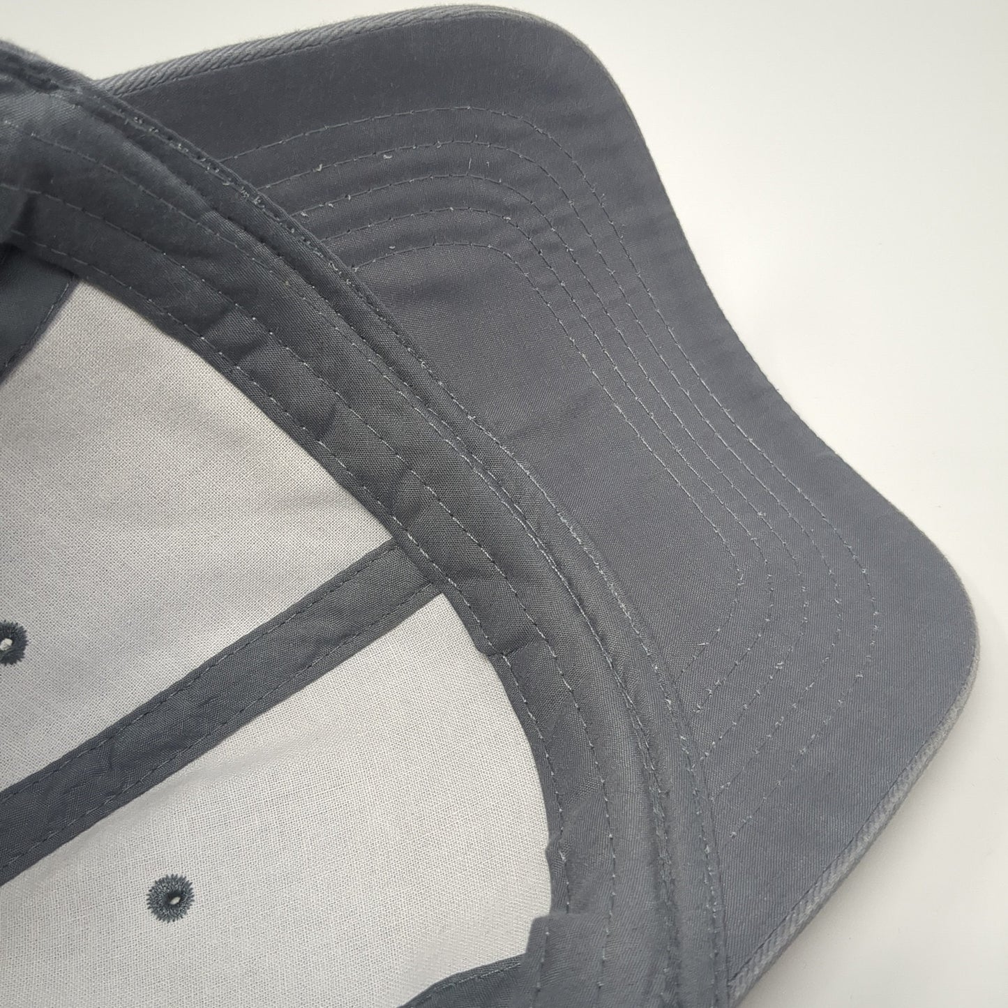 Unbranded Strapback Hat Solid Gray One Size Blank Adjustable Outdoor