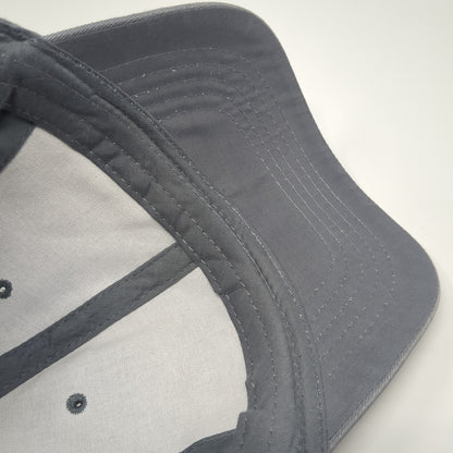 Unbranded Strapback Hat Solid Gray One Size Blank Adjustable Outdoor