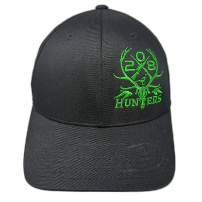 Flexfit Baseball Cap Black M 208 Hunters Deer Antlers Hunting Hat