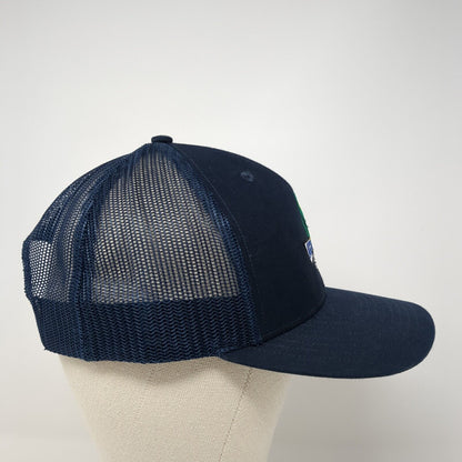 Action Gator Tire And Auto Repair Snapback Trucker Hat Blue One Size