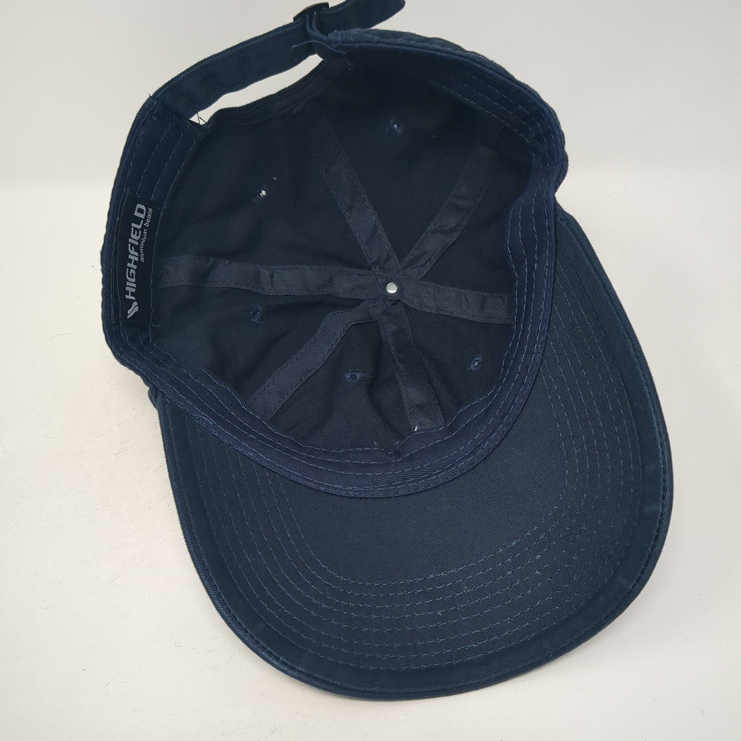 Highfield Slideback Baseball Cap Blue One Size Adjustable Embroidered 6 Panel