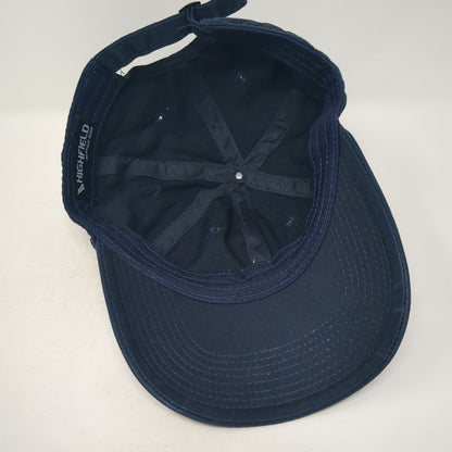 Highfield Slideback Baseball Cap Blue One Size Adjustable Embroidered 6 Panel