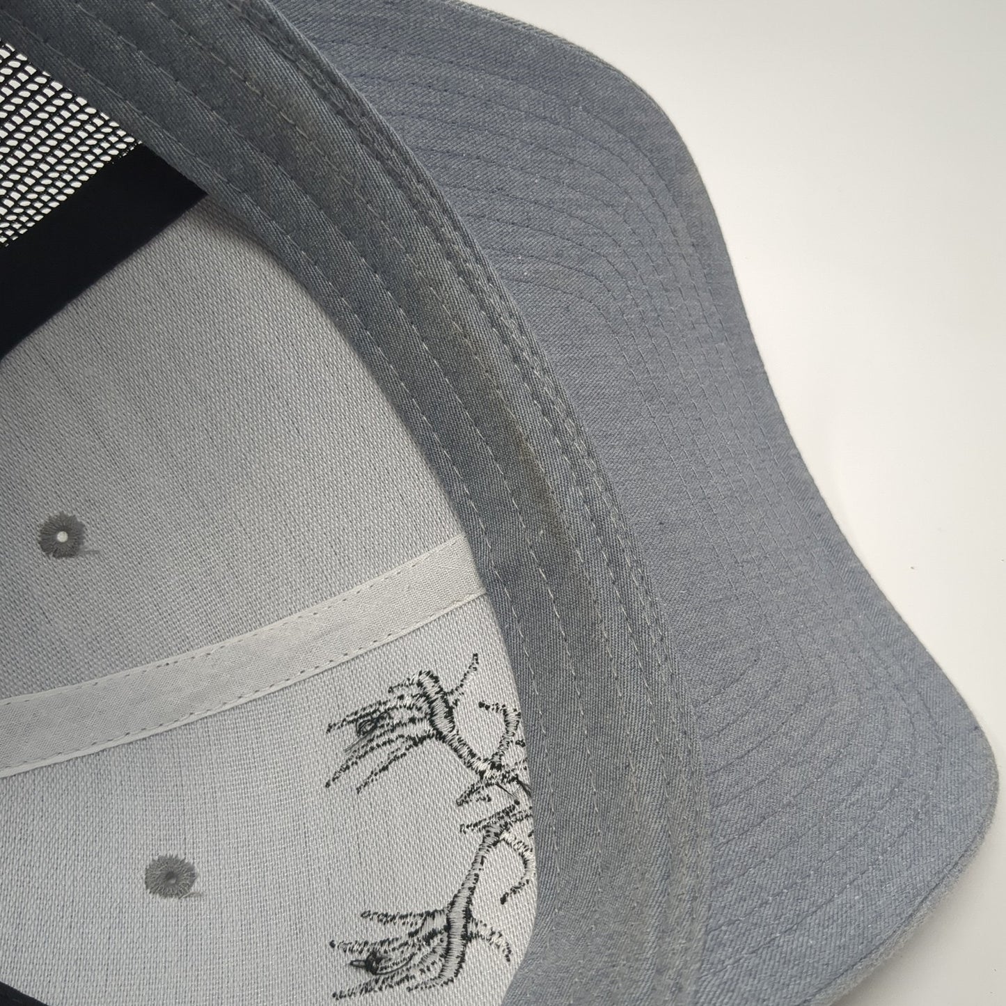 Nimrod Snapback Trucker Hat Gray One Size Adjustable Mesh Back Richardson