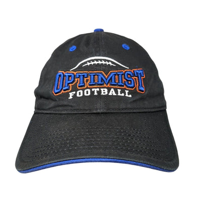 Optimist Football Slideback Hat Black OSFM Embroidered The Game