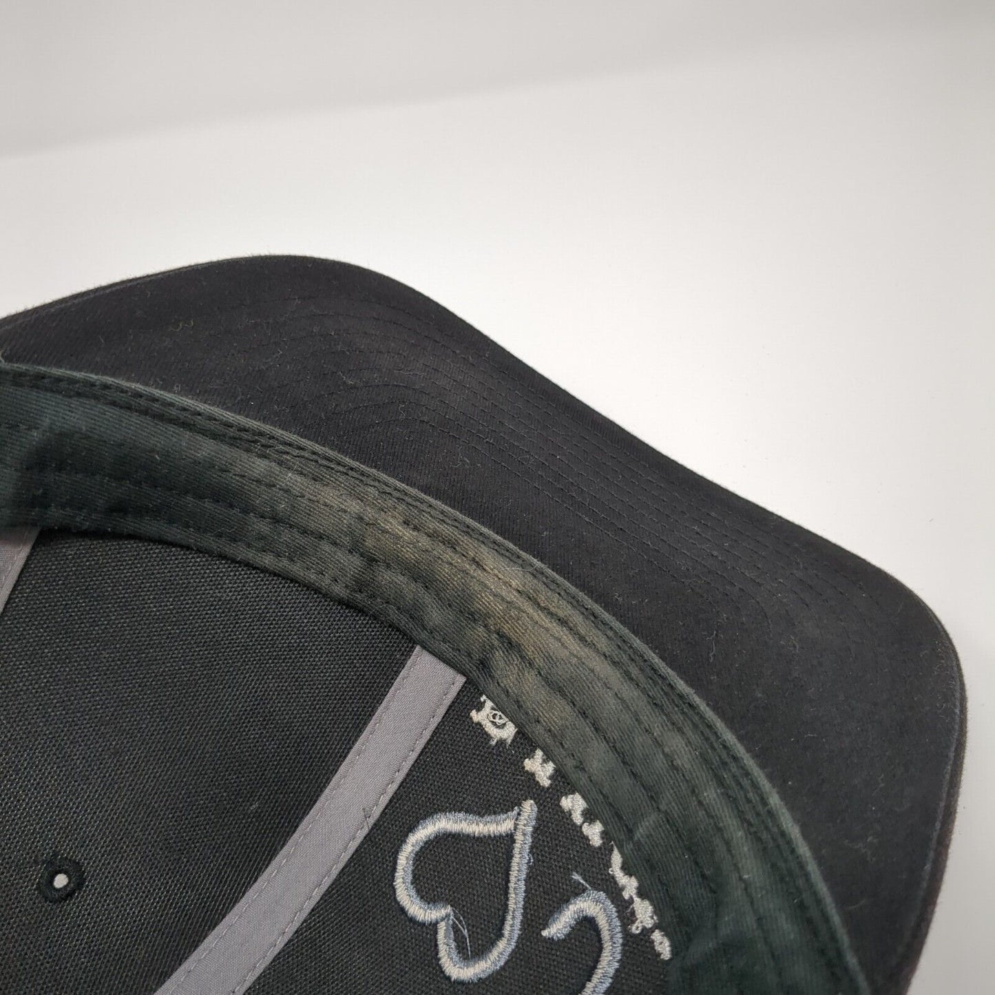 ♡J Ranch Snapback Trucker Hat Black One Size Adjustable Mesh Back Richardson