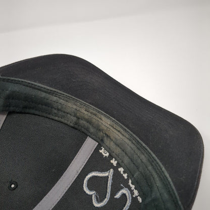 ♡J Ranch Snapback Trucker Hat Black One Size Adjustable Mesh Back Richardson