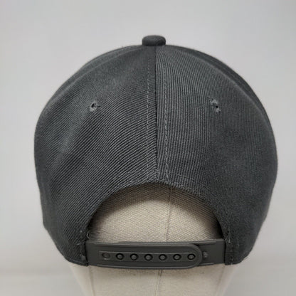 Gelante Snapback Hat Gray OSFA Adjustable Solid Vent Holes Blank