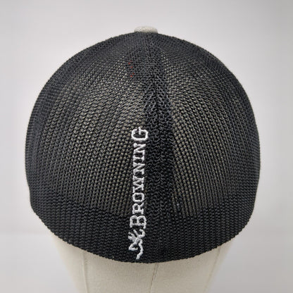 Browning Fitted Mesh Back Trucker Hat Multi L-XL Flexfit Embroidered