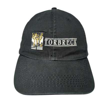 Torbreck Slideback Hat Black One Size Adjustable Embroidered 6 Panel